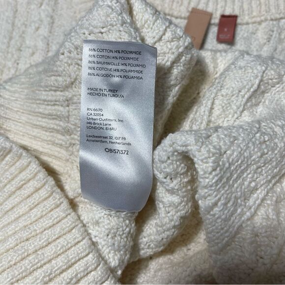 Anthropologie Cream Off-the-Shoulder Sweater - Picture 7 of 8